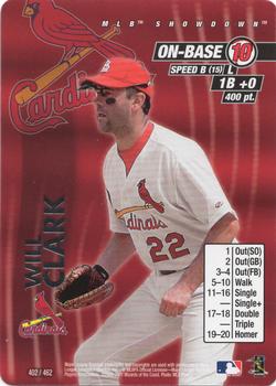 2001 MLB Showdown Unlimited #402 Will Clark Front