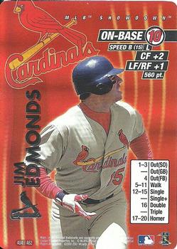 2001 MLB Showdown Unlimited #404 Jim Edmonds Front