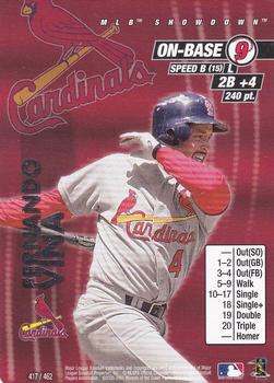 2001 MLB Showdown Unlimited #417 Fernando Vina Front