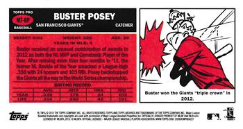 2013 Topps Archives - Mini Tall Boys #MT-BP Buster Posey Back