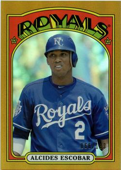 2013 Topps Archives - Gold #49 Alcides Escobar Front