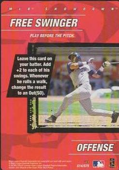 2001 MLB Showdown Unlimited - Strategy #S14 Free Swinger Front