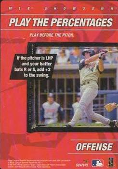 2001 MLB Showdown Unlimited - Strategy #S24 Play the Percentages Front