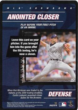 2001 MLB Showdown Unlimited - Strategy #S42 Anointed Closer Front