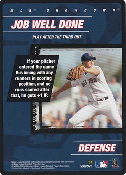 2001 MLB Showdown Unlimited - Strategy #S56 Job Well Done Front