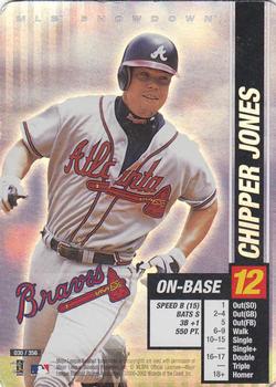 2002 MLB Showdown #030 Chipper Jones Front