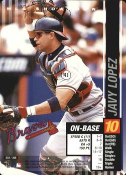 2002 MLB Showdown #033 Javy Lopez Front