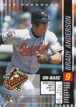 2002 MLB Showdown #039 Brady Anderson Front