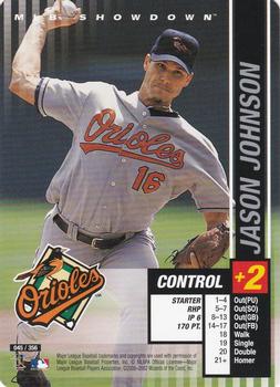 2002 MLB Showdown #045 Jason Johnson Front