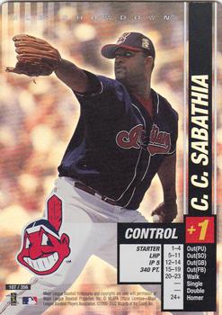 2002 MLB Showdown #107 C.C. Sabathia Front