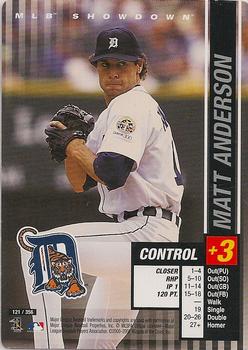 2002 MLB Showdown #121 Matt Anderson Front