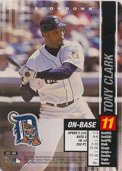 2002 MLB Showdown #123 Tony Clark Front