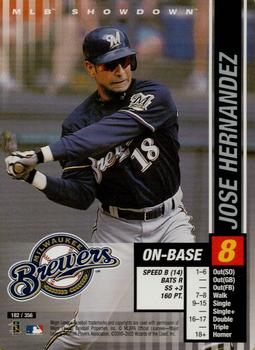 2002 MLB Showdown #182 Jose Hernandez Front