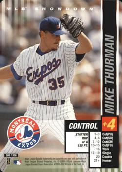 2002 MLB Showdown #208 Mike Thurman Front