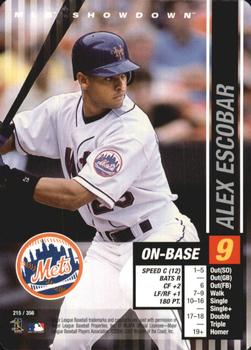 2002 MLB Showdown #215 Alex Escobar Front