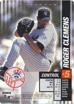 2002 MLB Showdown #224 Roger Clemens Front