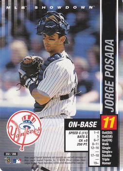 2002 MLB Showdown #232 Jorge Posada Front