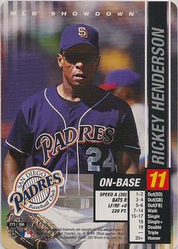 2002 MLB Showdown #273 Rickey Henderson Front