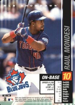 2002 MLB Showdown #353 Raul Mondesi Front
