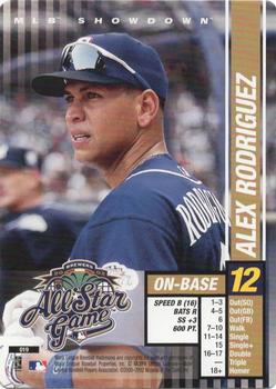 2002 MLB Showdown All-Star Game #019 Alex Rodriguez Front