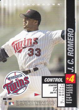 2002 MLB Showdown Pennant Run #001 J.C. Romero Front
