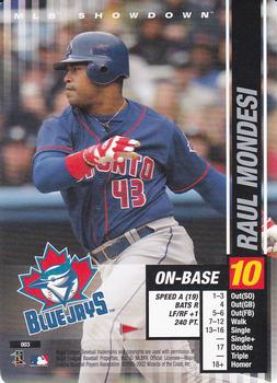2002 MLB Showdown Pennant Run #003 Raul Mondesi Front