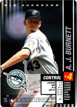 2002 MLB Showdown Pennant Run #012 A.J. Burnett Front