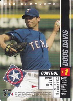 2002 MLB Showdown Pennant Run #016 Doug Davis Front