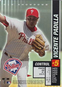2002 MLB Showdown Pennant Run #029 Vicente Padilla Front