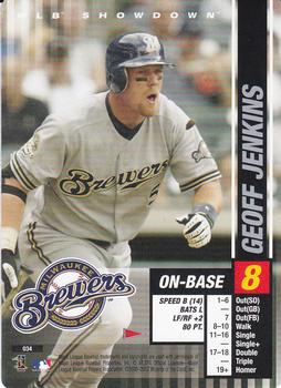 2002 MLB Showdown Pennant Run #034 Geoff Jenkins Front