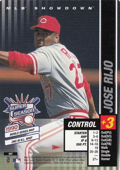 2002 MLB Showdown Pennant Run #097 Jose Rijo Front