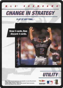 2002 MLB Showdown Pennant Run - Strategy #S25 Change in Strategy Front