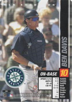 2002 MLB Showdown Trading Deadline #003 Ben Davis Front