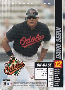 2002 MLB Showdown Trading Deadline #041 David Segui Front
