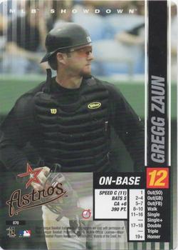2002 MLB Showdown Trading Deadline #070 Gregg Zaun Front