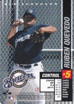 2002 MLB Showdown Trading Deadline #106 Ruben Quevedo Front