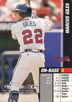 2003 MLB Showdown #028 Marcus Giles Front