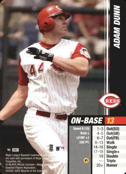 2003 MLB Showdown #087 Adam Dunn Front
