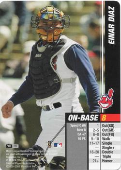 2003 MLB Showdown #099 Einar Diaz Front