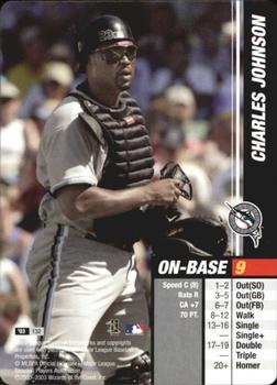 2003 MLB Showdown #132 Charles Johnson Front