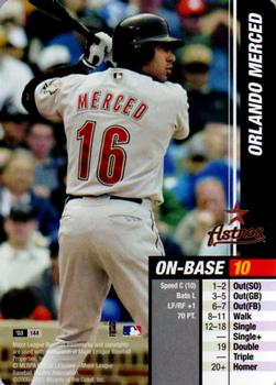 2003 MLB Showdown #144 Orlando Merced Front