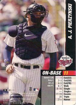 2003 MLB Showdown #181 A.J. Pierzynski Front
