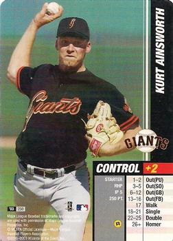 2003 MLB Showdown #250 Kurt Ainsworth Front