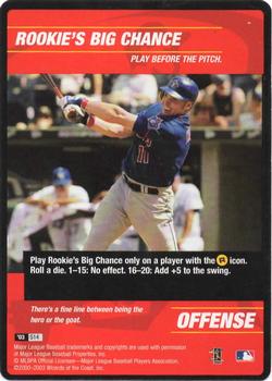 2003 MLB Showdown - Strategy #S14 Rookie's Big Chance Front