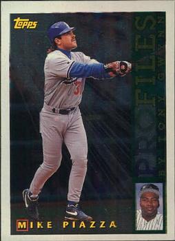 1996 Topps - Profiles by Tony Gwynn NL #NL-07 Mike Piazza Front