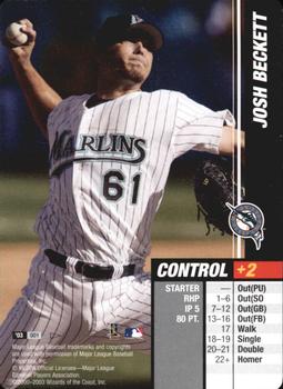 2003 MLB Showdown Pennant Run #001 Josh Beckett Front