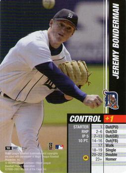 2003 MLB Showdown Pennant Run #002 Jeremy Bonderman Front