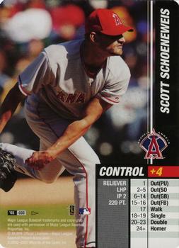 2003 MLB Showdown Pennant Run #033 Scott Schoeneweis Front
