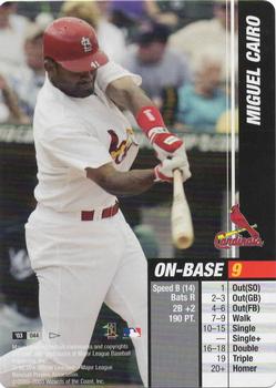 2003 MLB Showdown Pennant Run #044 Miguel Cairo Front