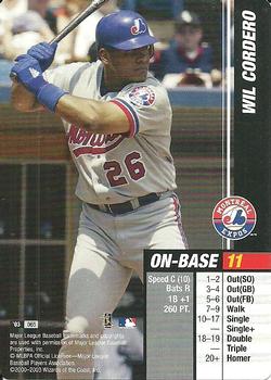 2003 MLB Showdown Pennant Run #065 Wil Cordero Front